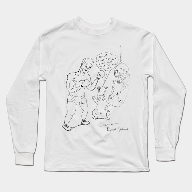 Daniel Johnston - Keep punching Joe Long Sleeve T-Shirt by skullknight